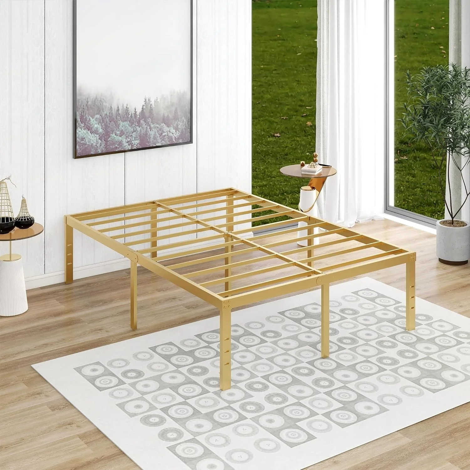 18-inch Modern Metal Platform Bed Frame