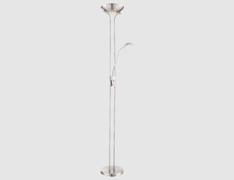 Stehleuchte LED Silber 180 cm