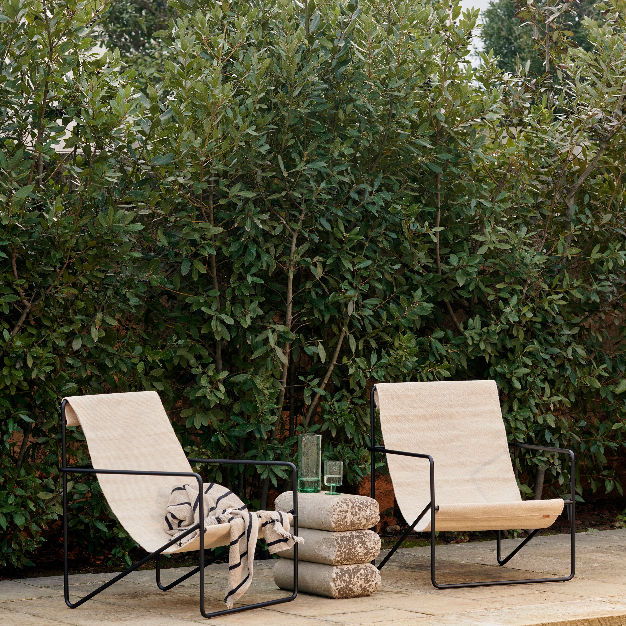Ferm Living Desert Fauteuil - Olive / Sand
