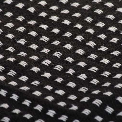 NNEVL Throw Cotton Squares 125x150 cm Black