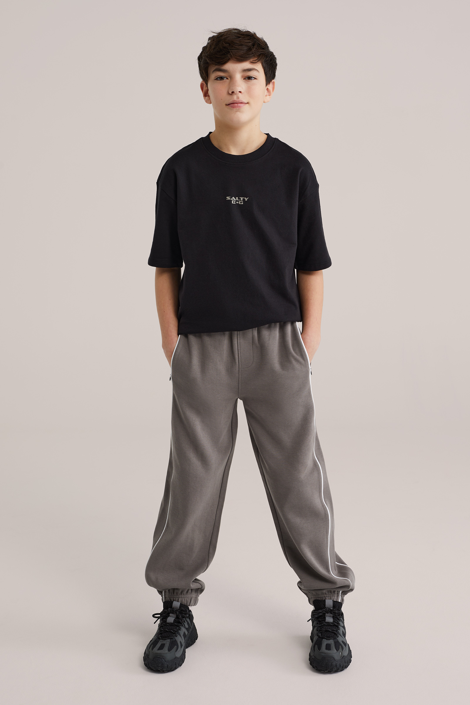 Jongens lightweigth sweat T-shirt met print