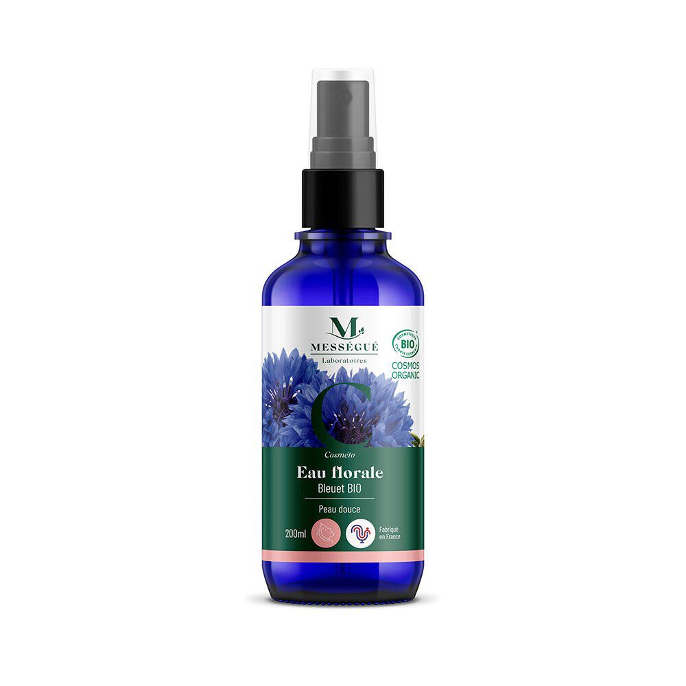 Eau florale bleuet bio Mességué peau douce spray 200ml