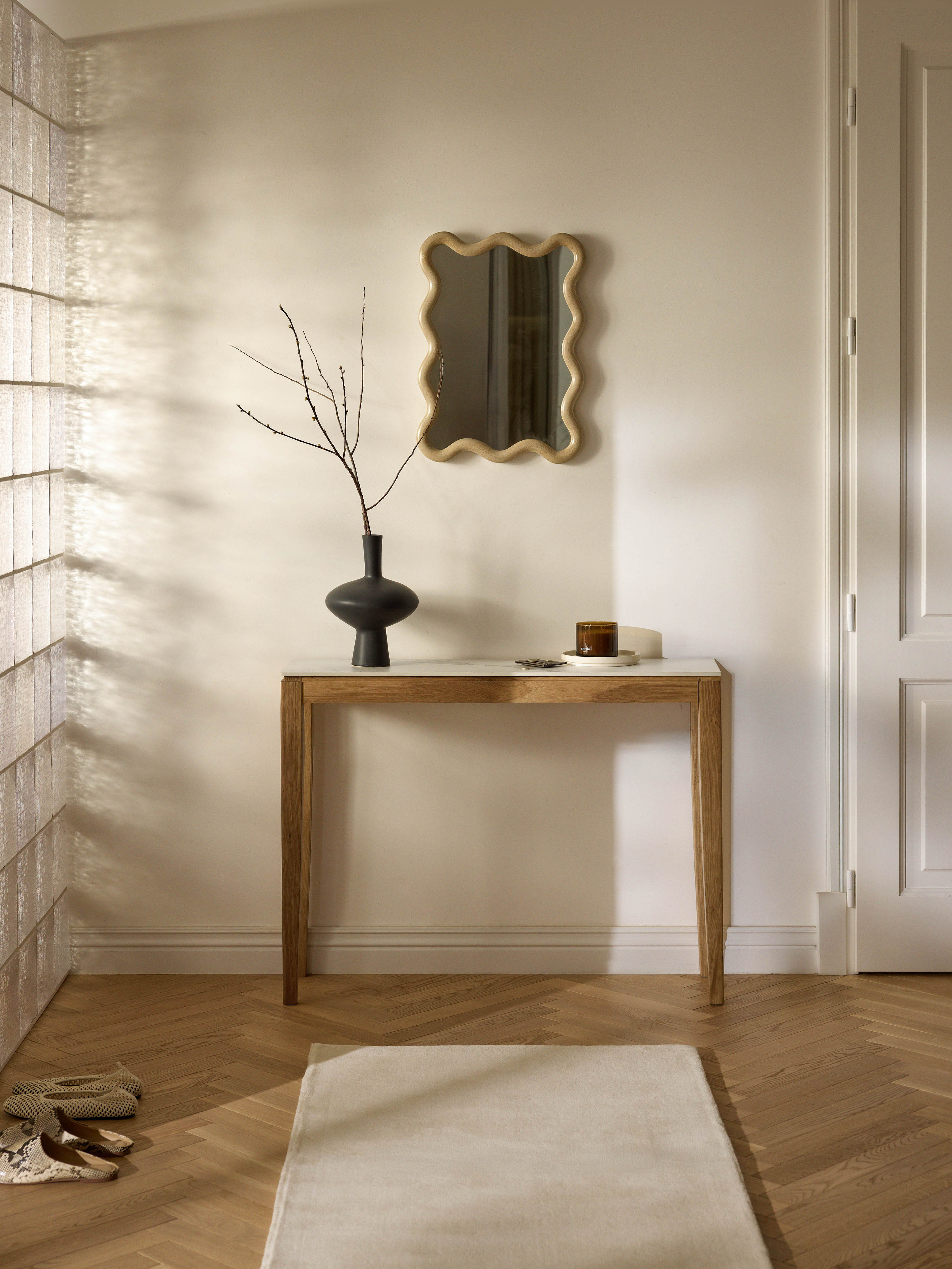 Konsole Jackson mit Marmoroptik-Platte