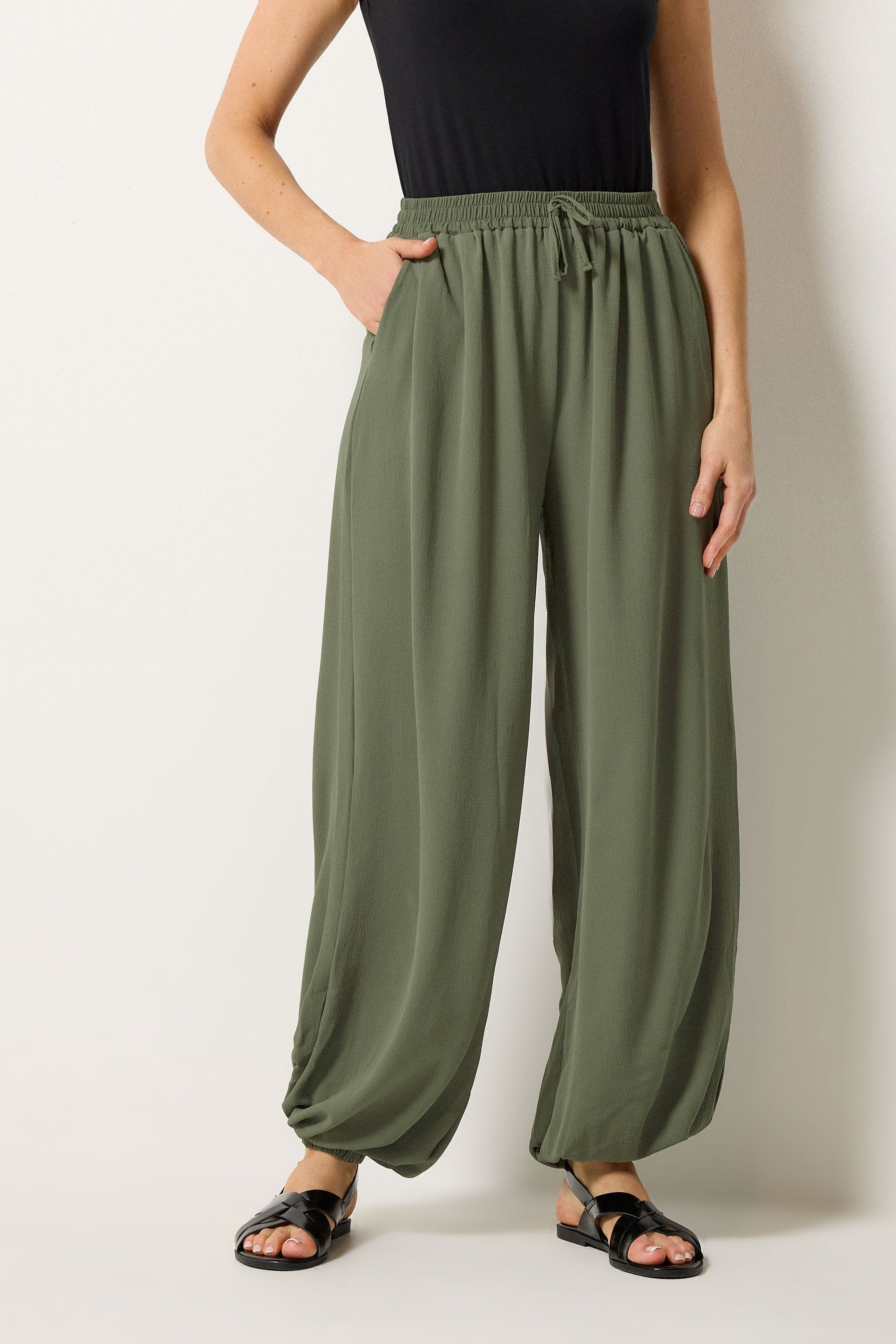 Long Tall Sally Tall Gathered Hem Trousers