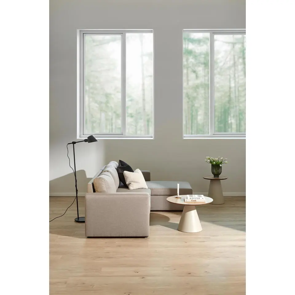 Salontafel Naturel/Grijs - 65x65x43cm - Skagen