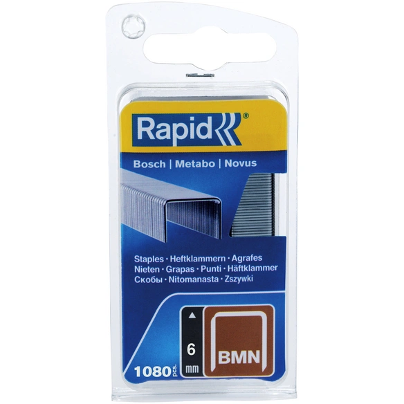 Tackerklammern, 6 mm, Heftklammer Typ BMN 53, 1080 St., in Blisterverpackung