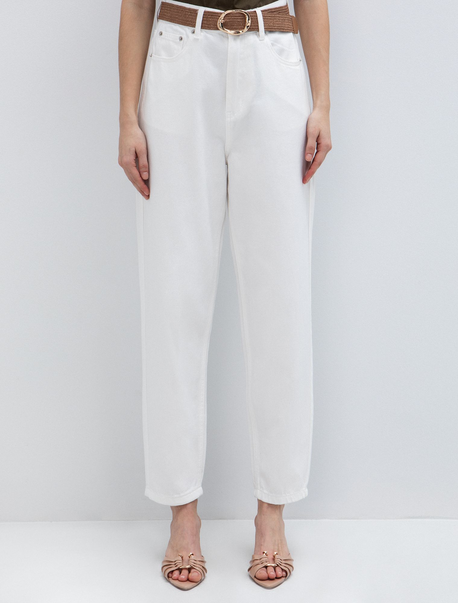 Ankle length τζιν mom fit