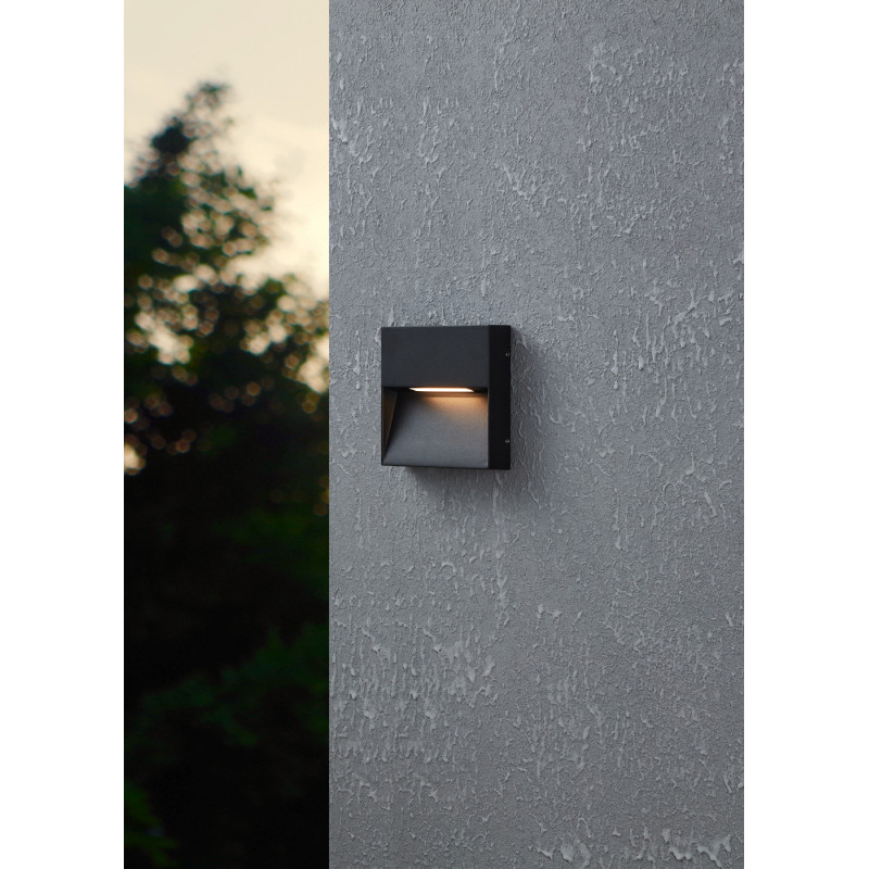Applique extérieure LED Maruggio carrée anthracite 4,8 W EGLO