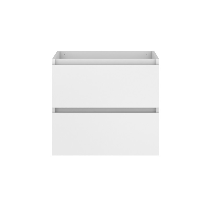 Meuble sous-plan Lunik avec tiroirs blanc brillant 60 x 46 x 55 cm ALLIBERT