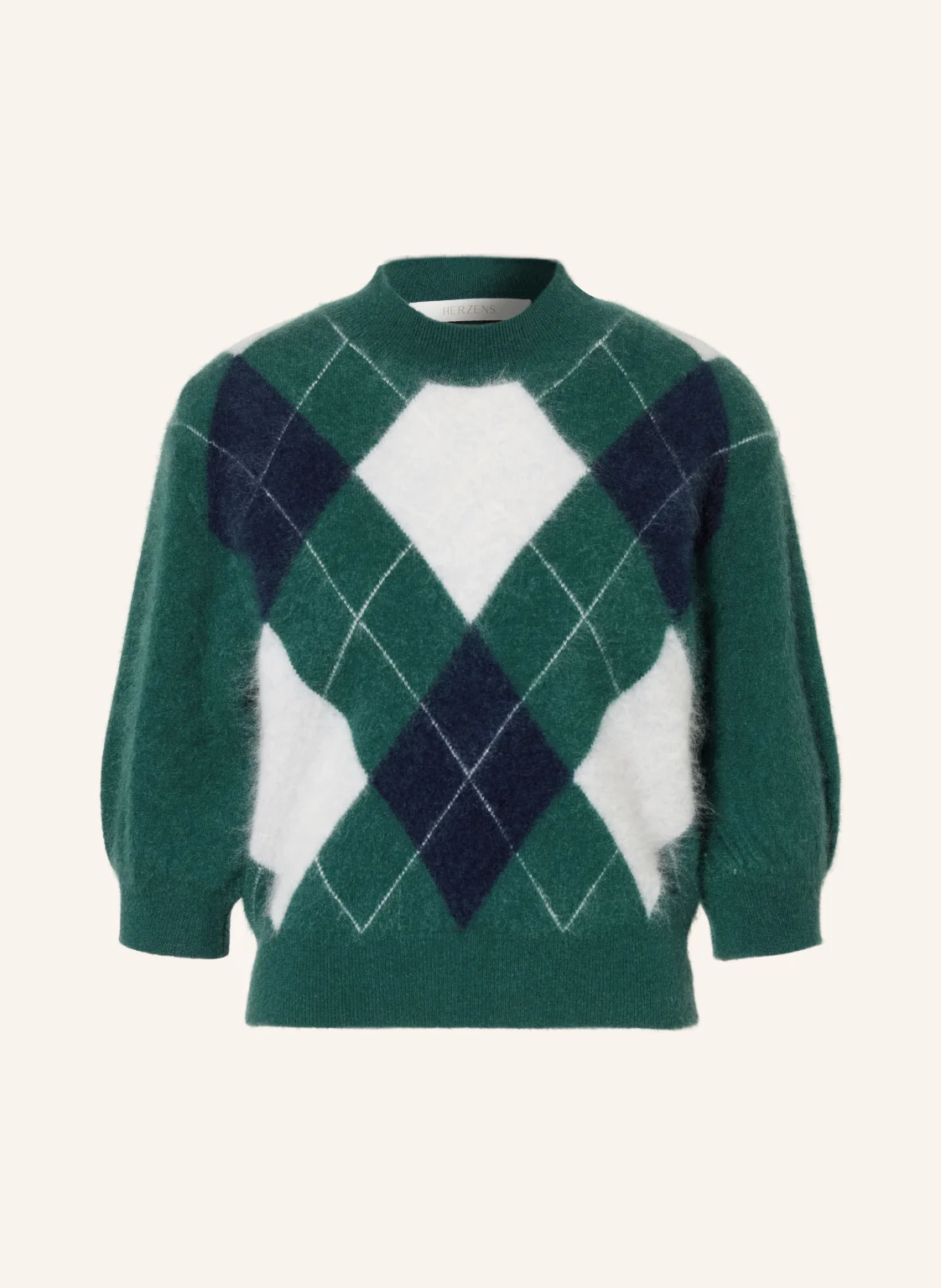 HERZENS Cashmere-Pullover mit 3/4-Arm