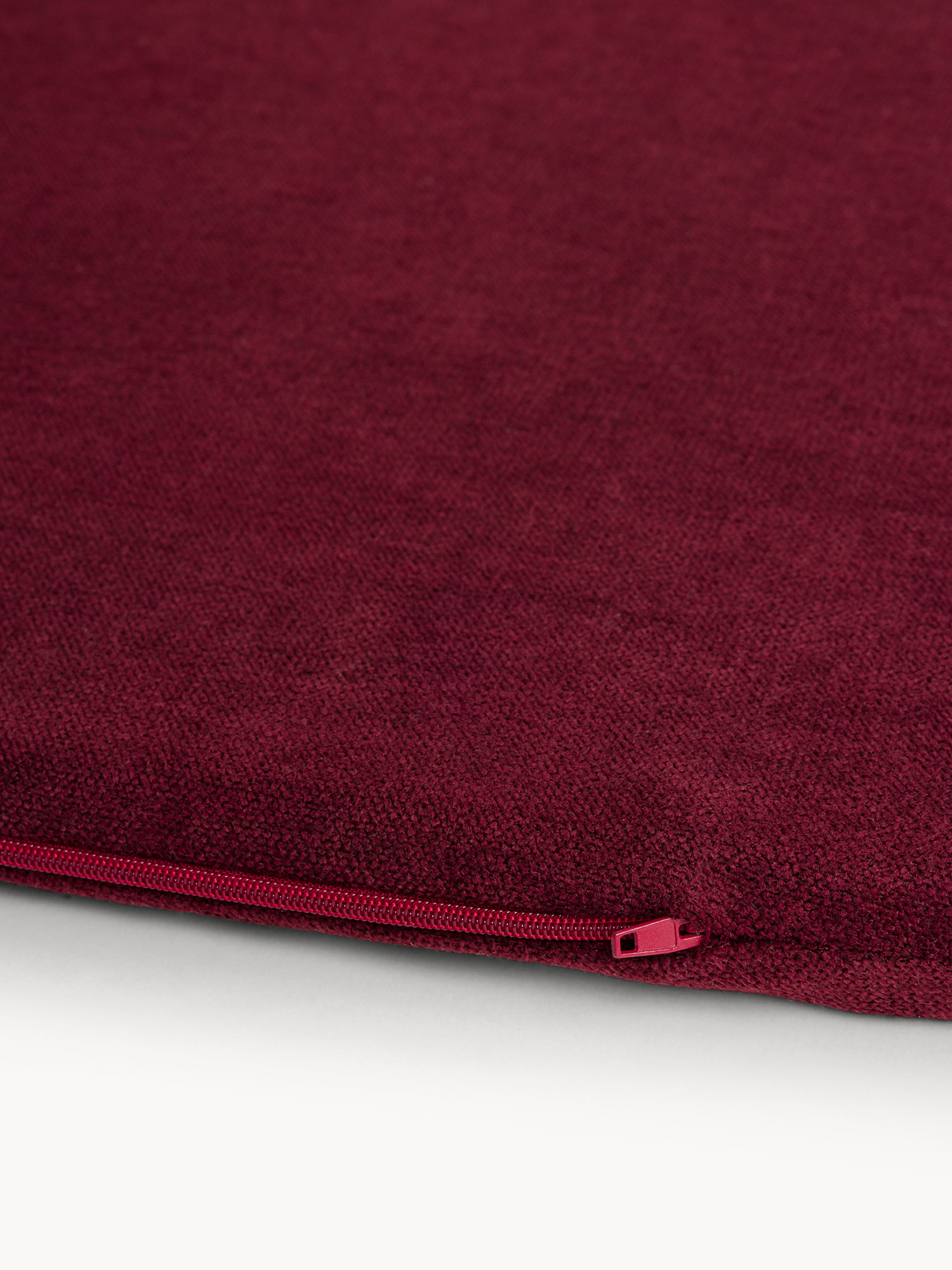 Cuscino da sedia con zip tinta unita