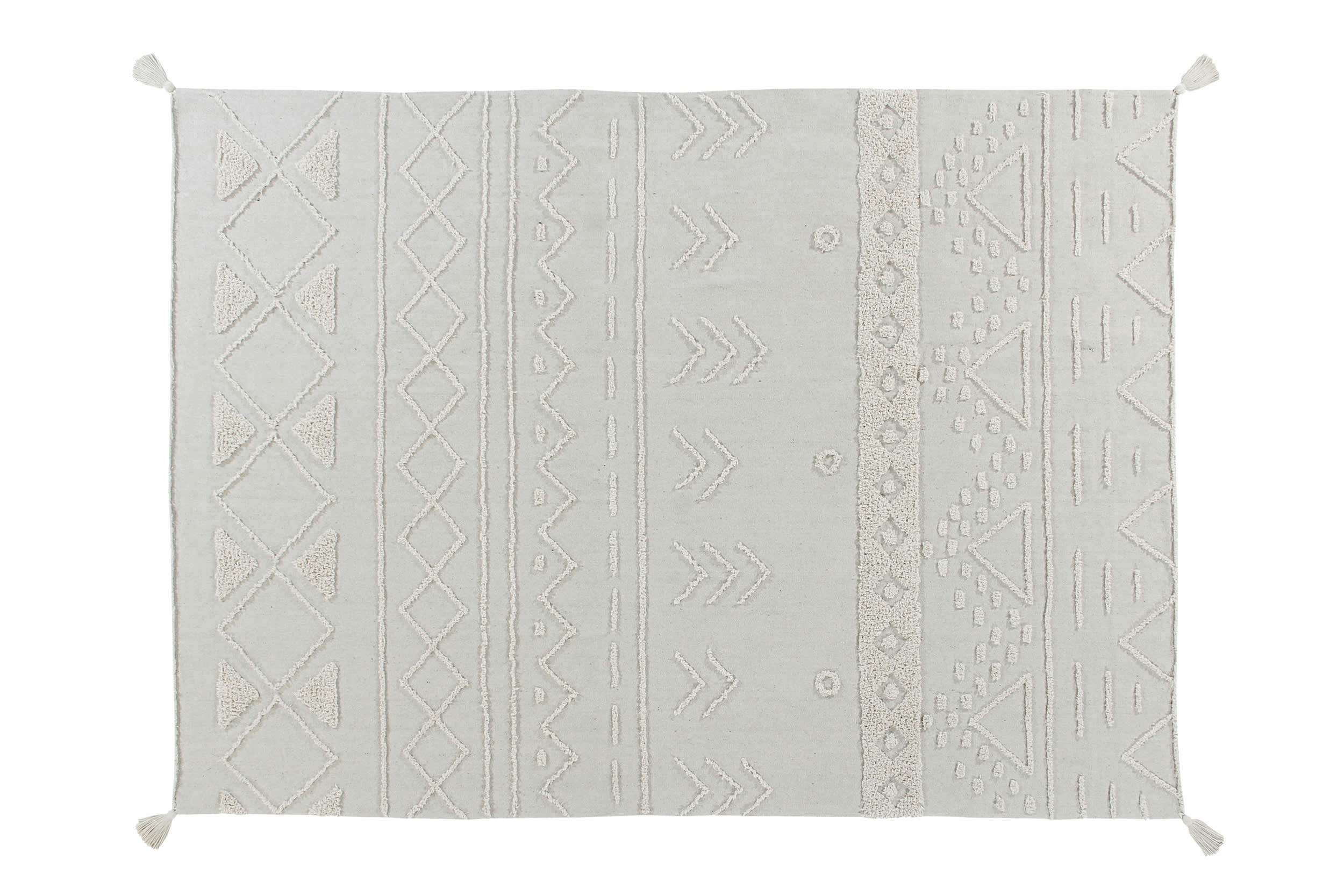TRIBU - Tapis coton lavable natural 200x300cm