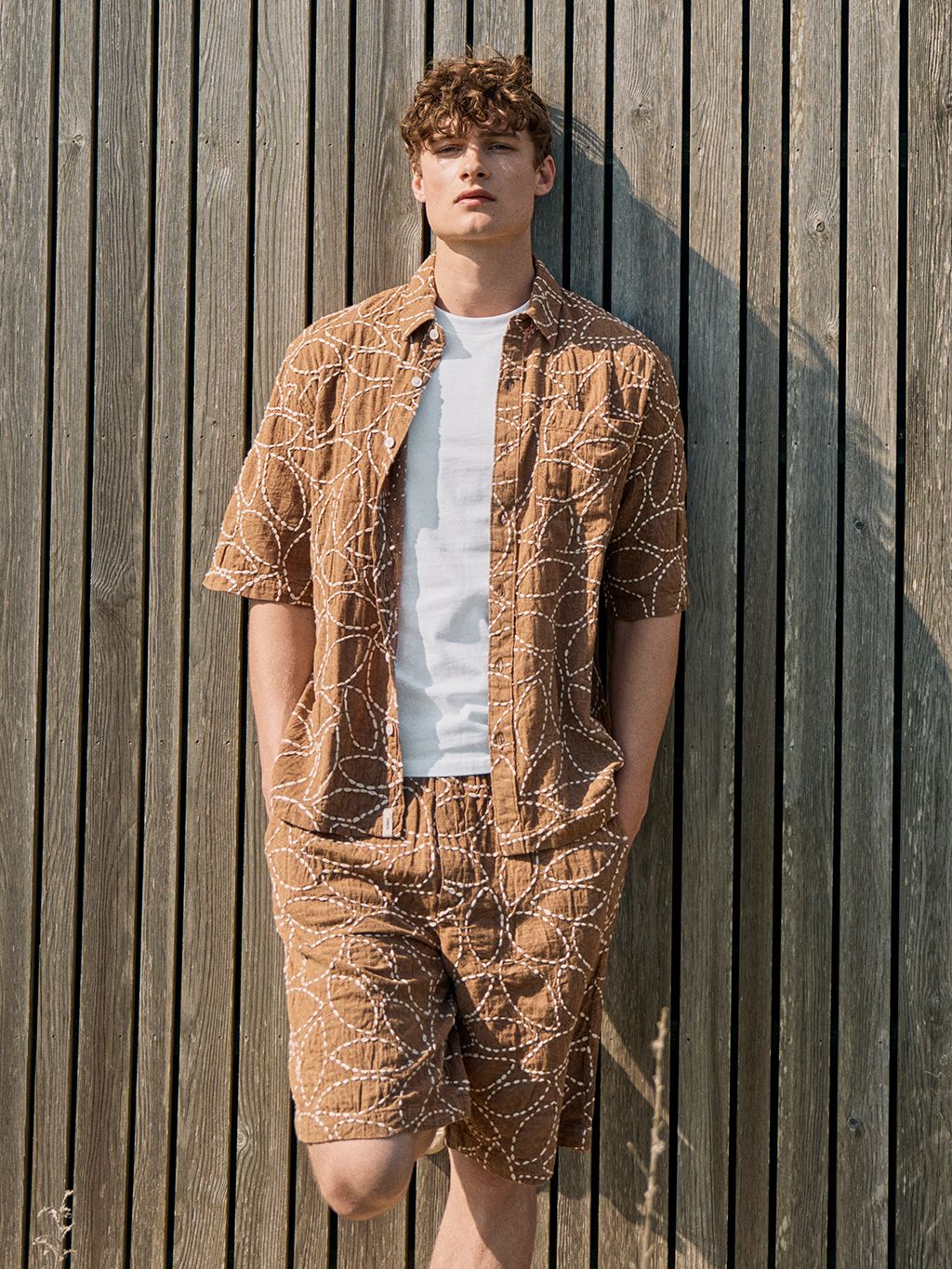 Brown Hanoi Linen Shirt
