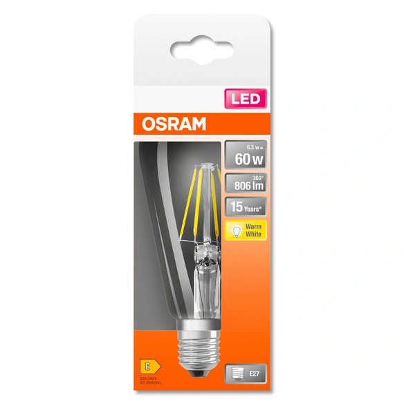 LED-Leuchtmittel »LED Retrofit CLASSIC ST«, 6,5 W, E27, warmweiß