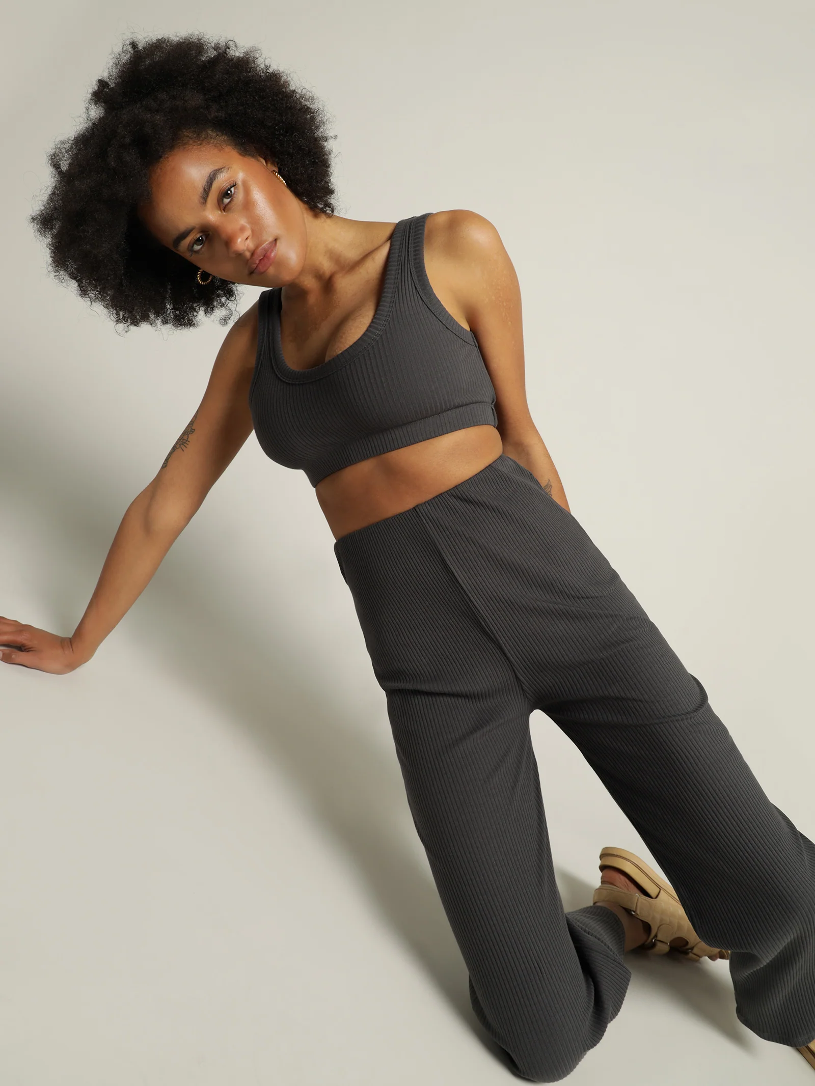 Ribbed Lounge Crop Top