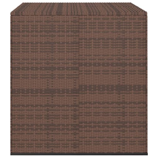 NNEVL Garden Cushion Box PE Rattan 100x97.5x104 cm Brown