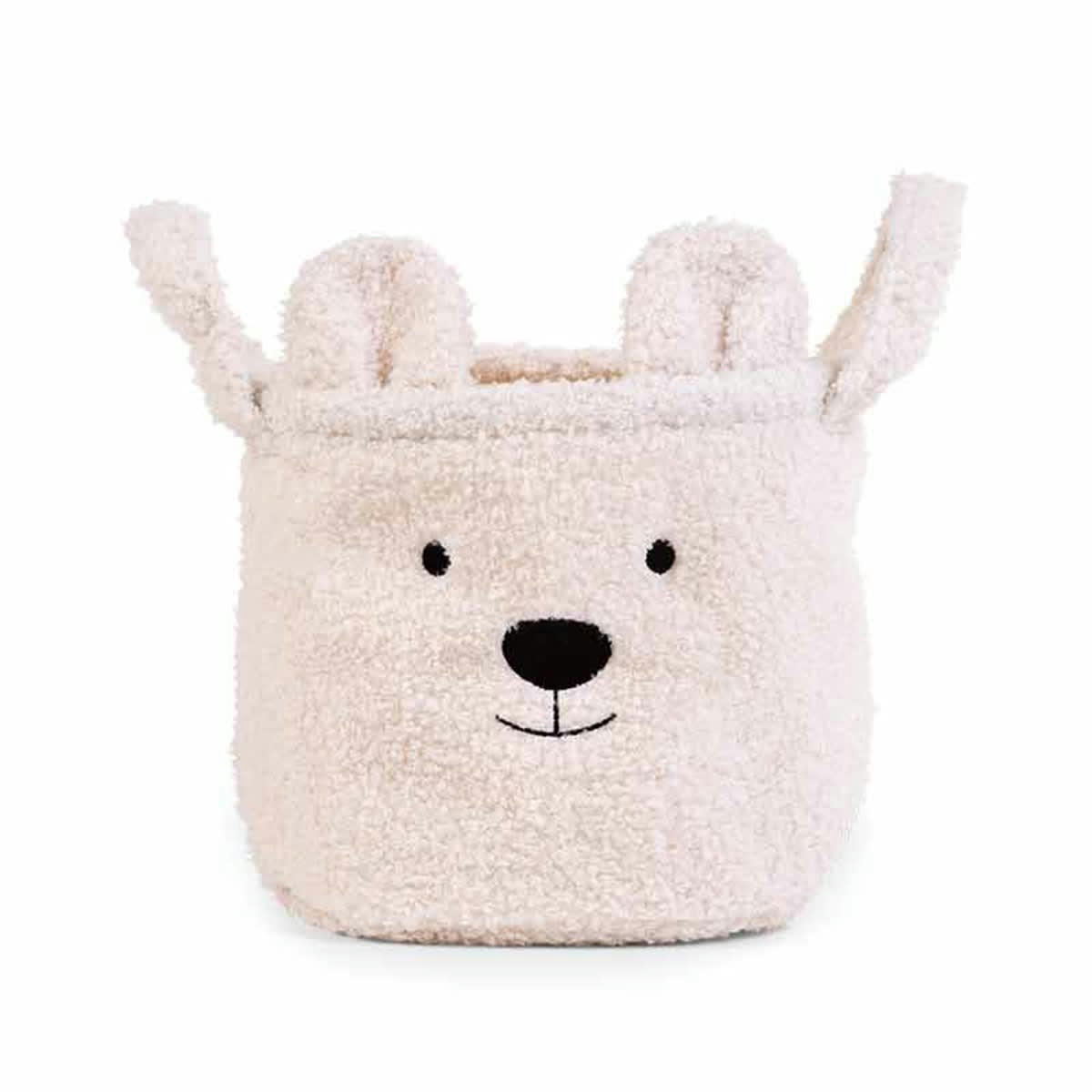 - Panier de rangement écru 25 x 20 cm