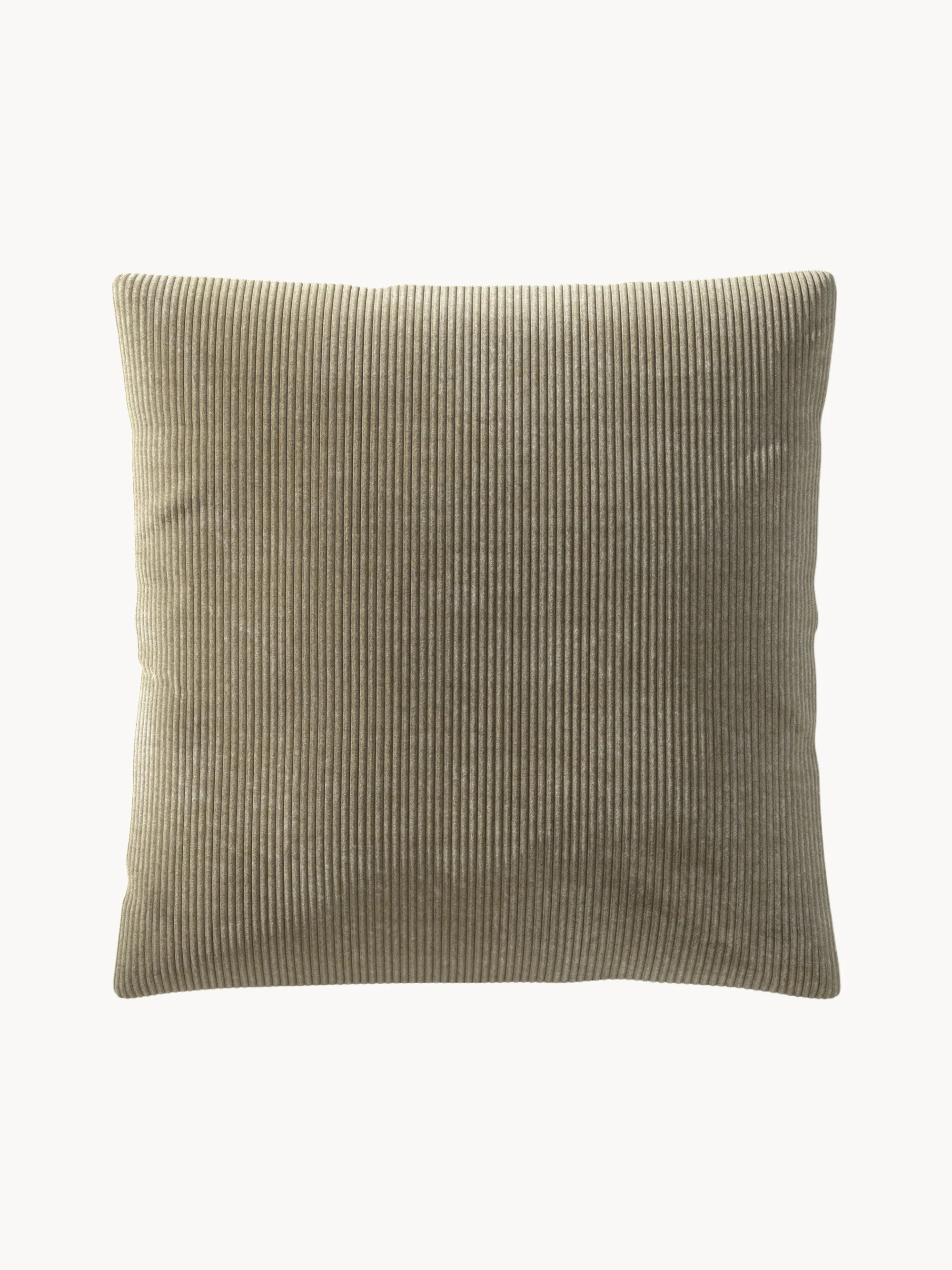 Großes Cord-Sofa-Kissen Vetsak, 60 x 60 cm