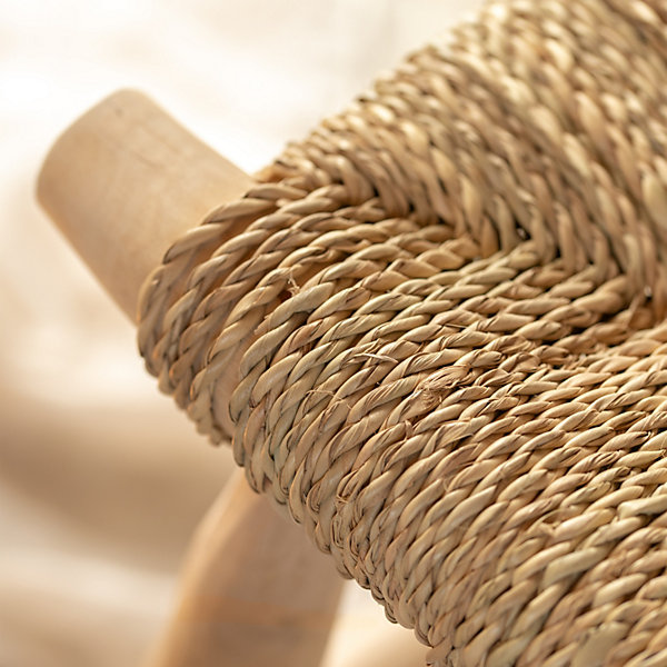 Banc bois naturel Japandi (40x80 cm - Naturel)