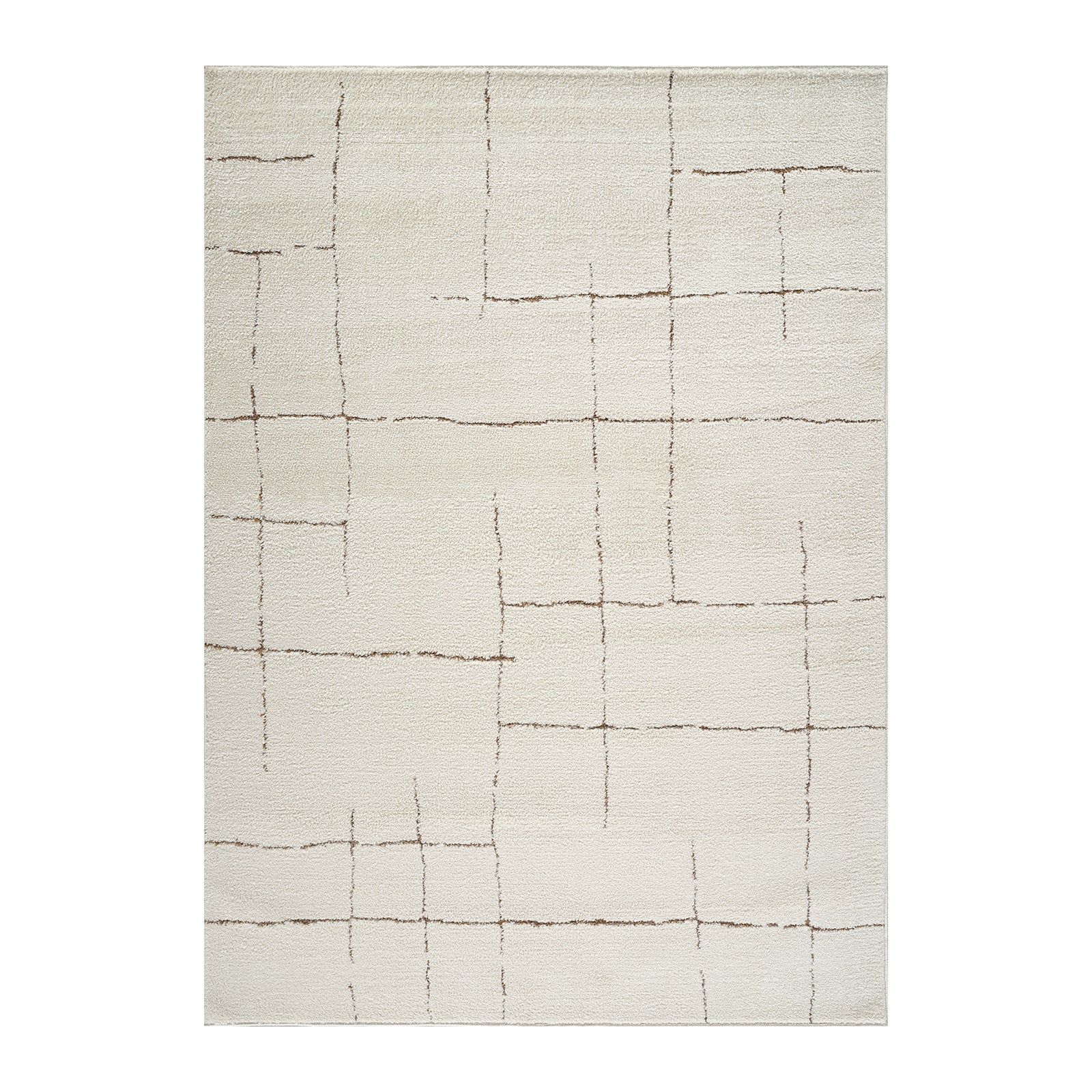 by fonQ Stribb Vloerkleed 200 x 275 cm - Latte