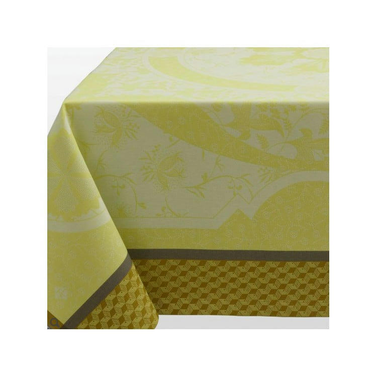 DUCHESSE - Nappe en coton narcisse 175 x 320