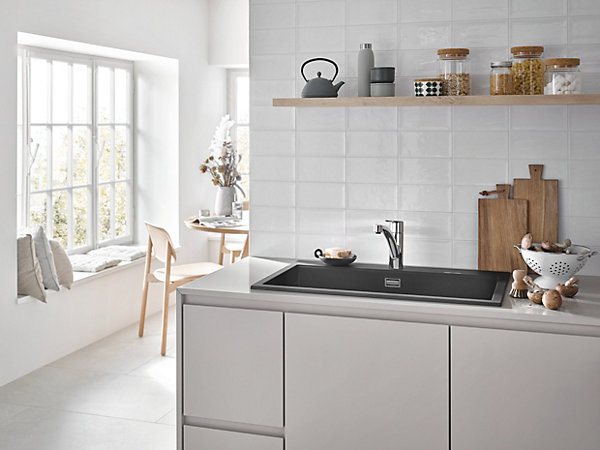 Mitigeur de cuisine bec bas Start Grohe chromé