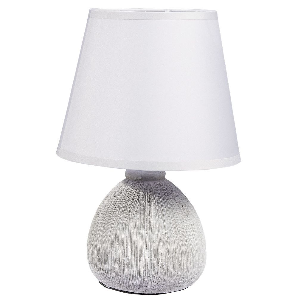 Lampe céramique effet bois naturel 17x17xH26,5cm