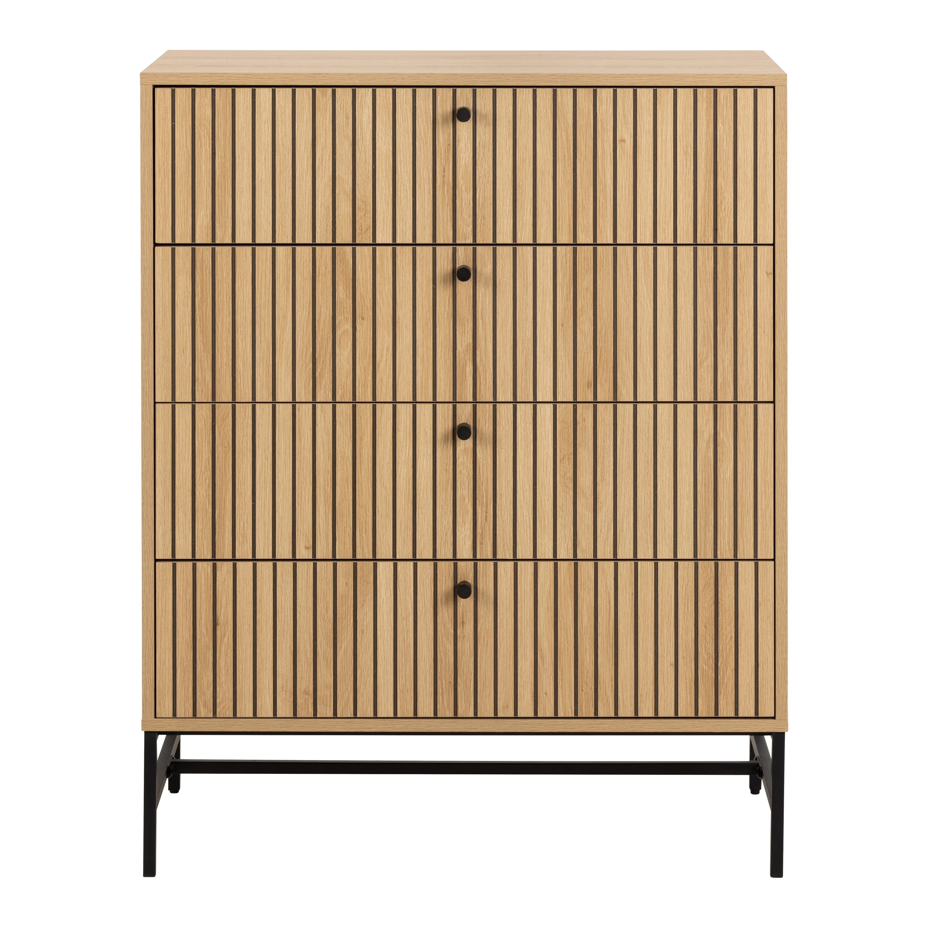 by fonQ Lamina Ladekast - 4 Lades - Eiken