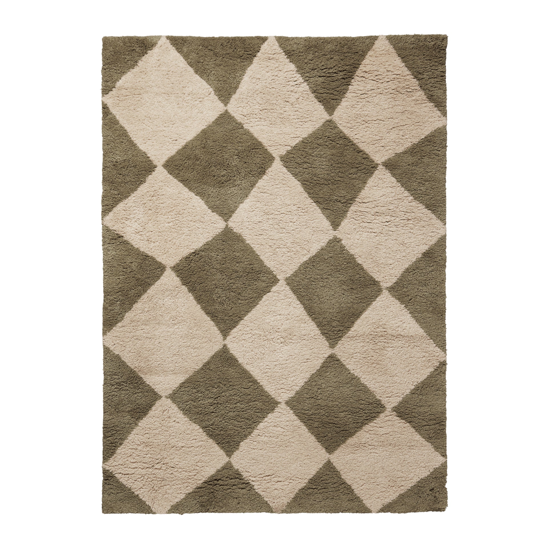 Ferm Living Tilt Vloerkleed 140 x 200 cm - Elm Green