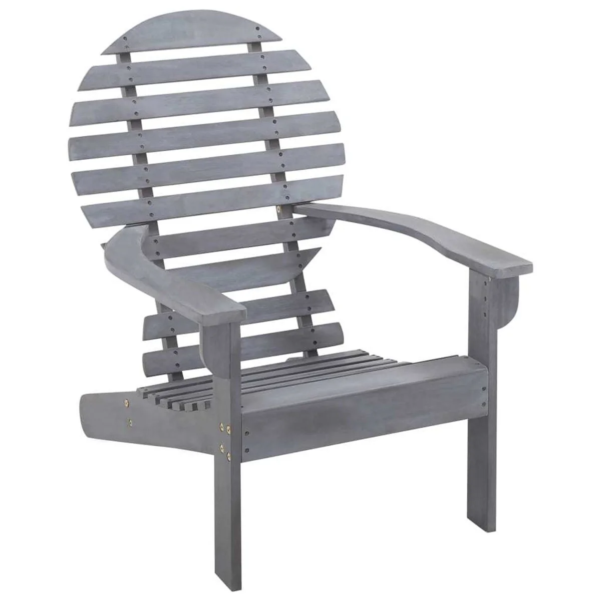 Chair Solid Acacia Wood Deck Chair Garden Furniture High Quality Gray