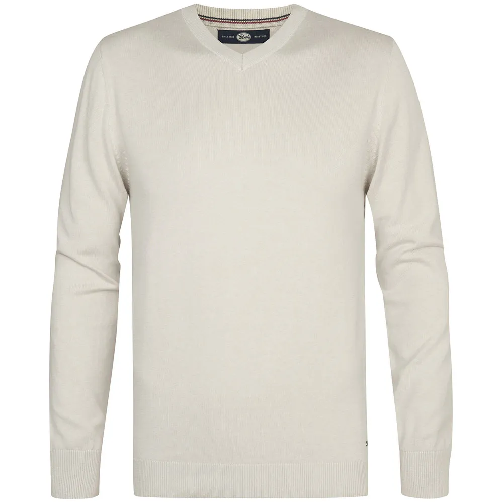 Petrol Industries M-ROS-KWV200 v neck sweater