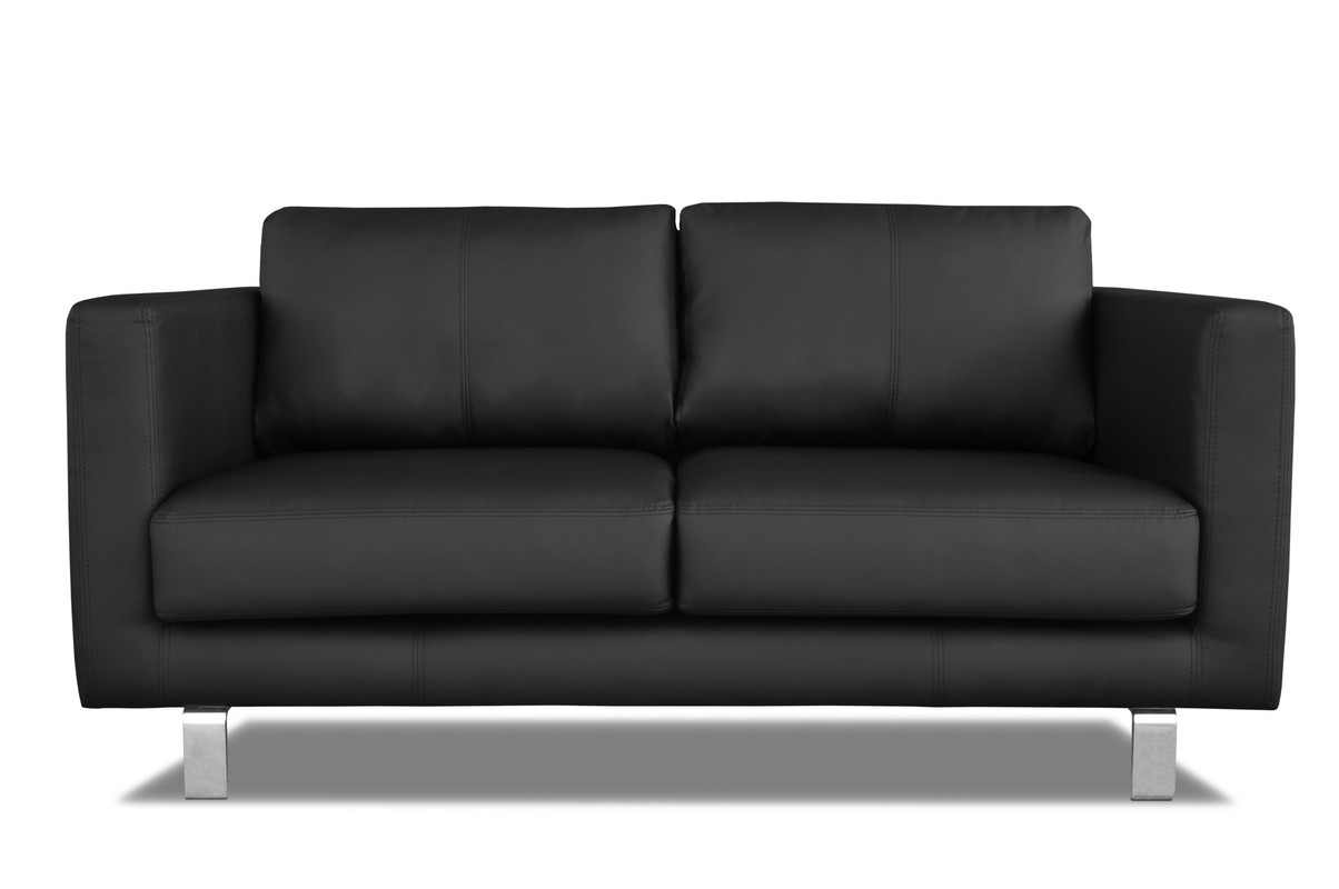Ropez Boston Sofa 2 osobowa ekoskóra czarna