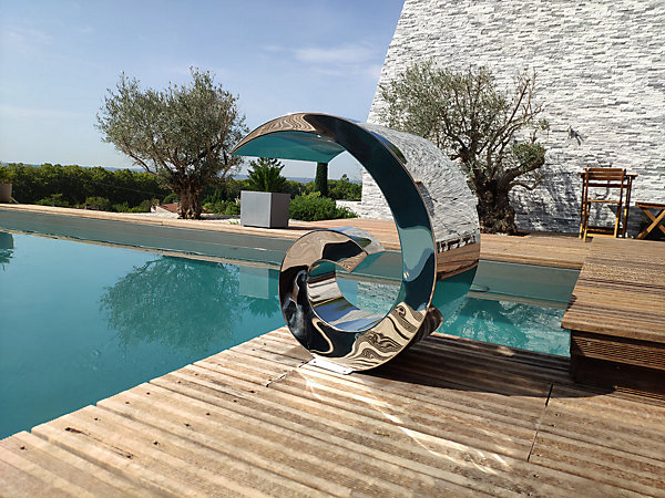Cascade de Piscine California Hauteur 70cm Largeur 50cm ZenlysFontaine Décoration