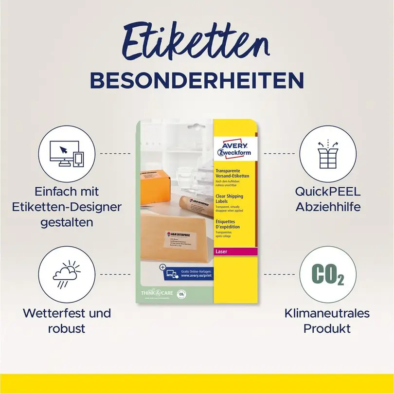 Etiketten 25er-Set L7567