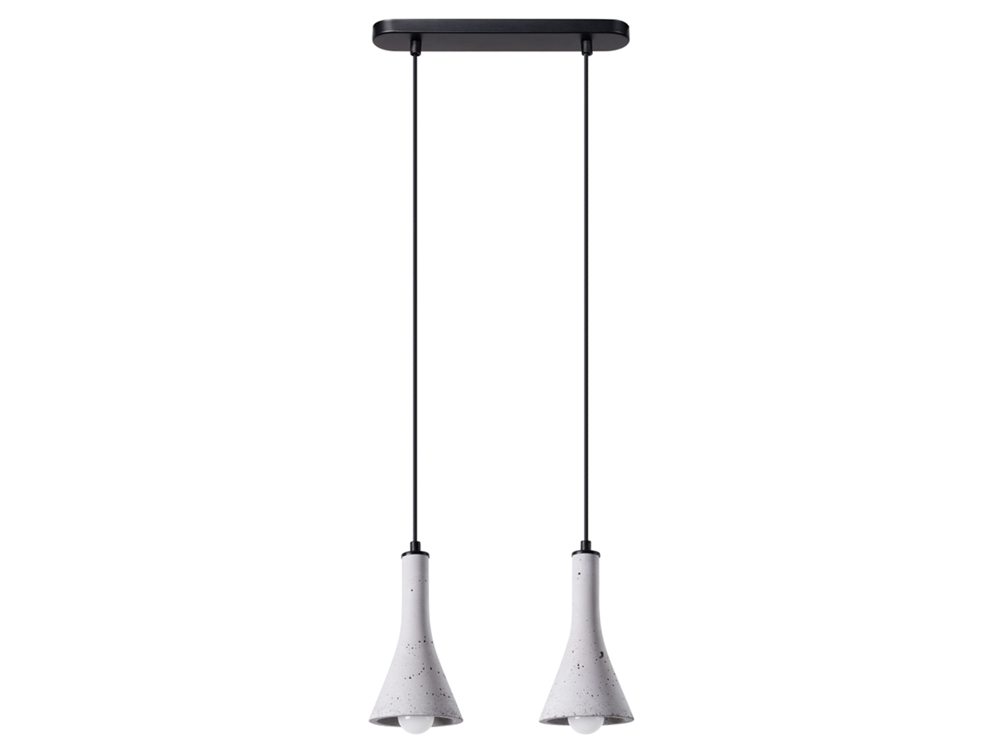 Lampa wisząca Rea 2-punktowa betonowa szara