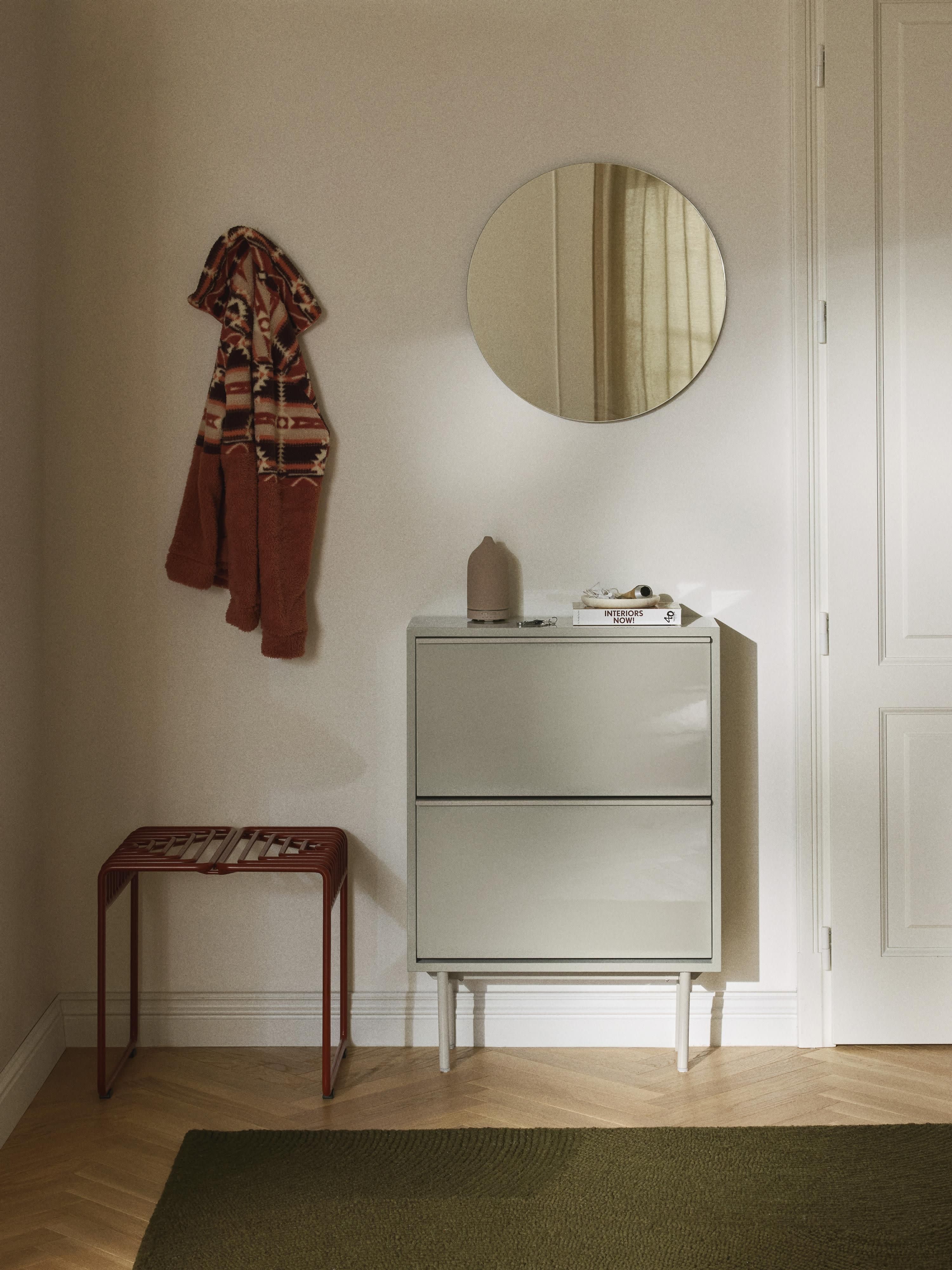 Holz-Schuhschrank Elona mit Klappregalen