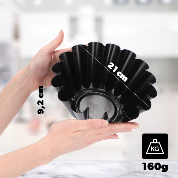 KADAX Forma karbowana do pieczenia babki 21 cm