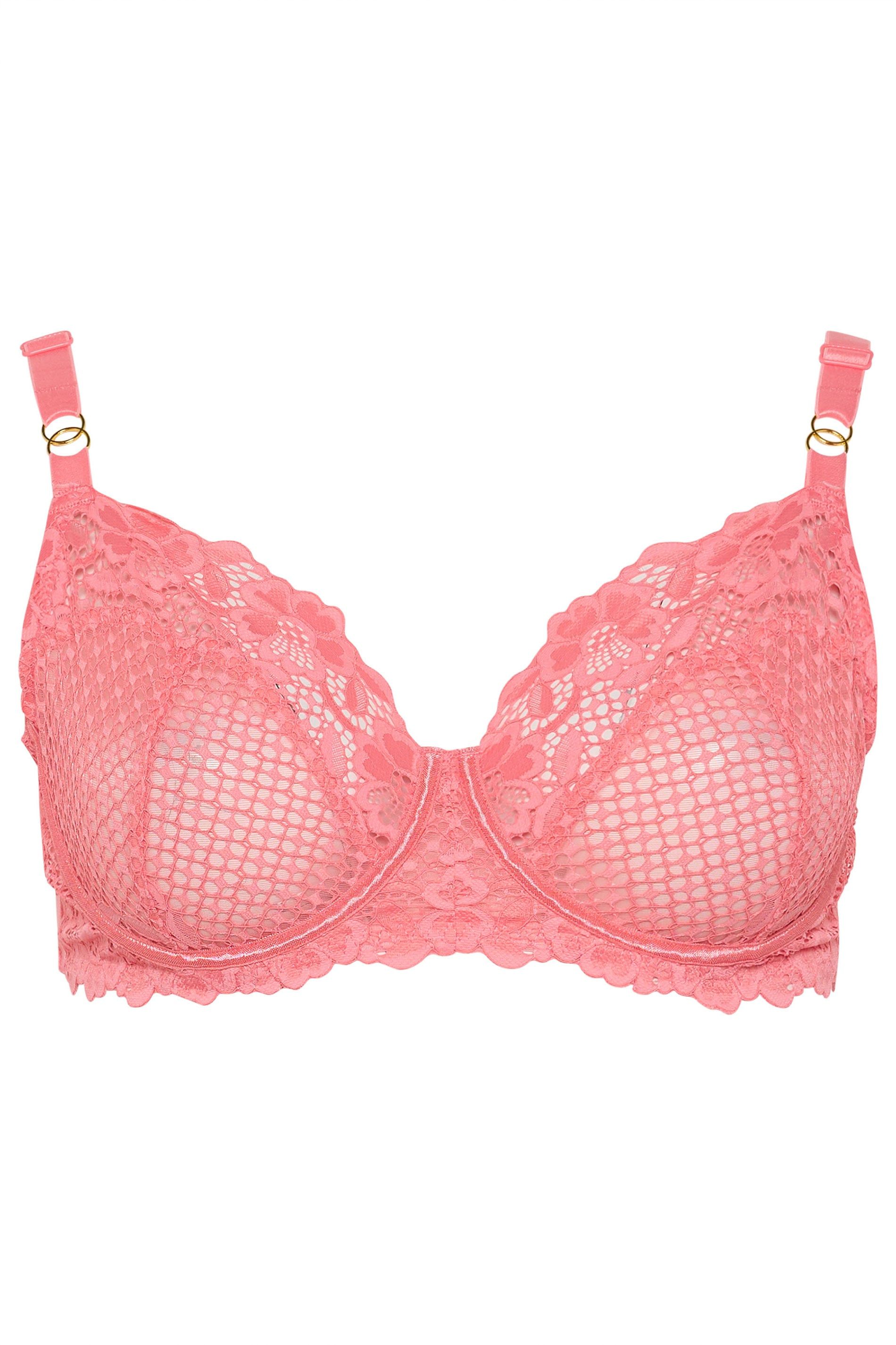 Yours Fishnet Lace Underwired Bra
