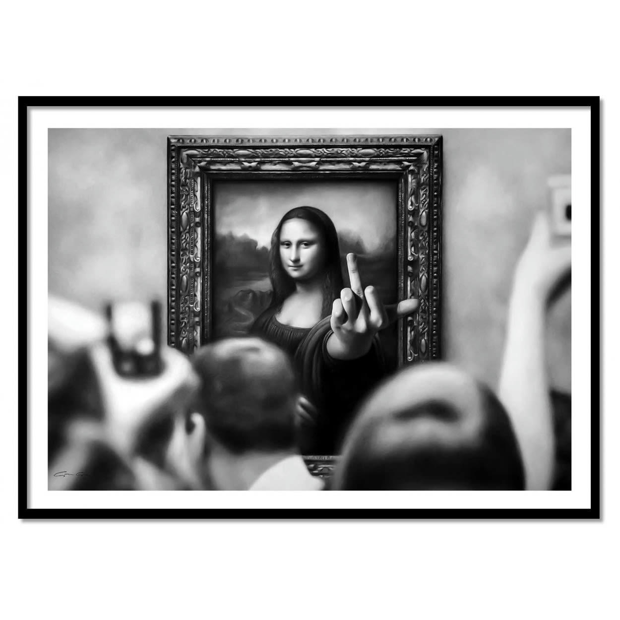 ALEXANDRE GRANGER - MONA FED UP - ALEXANDRE GRANGER - Affiche d'art 30 x 40 cm