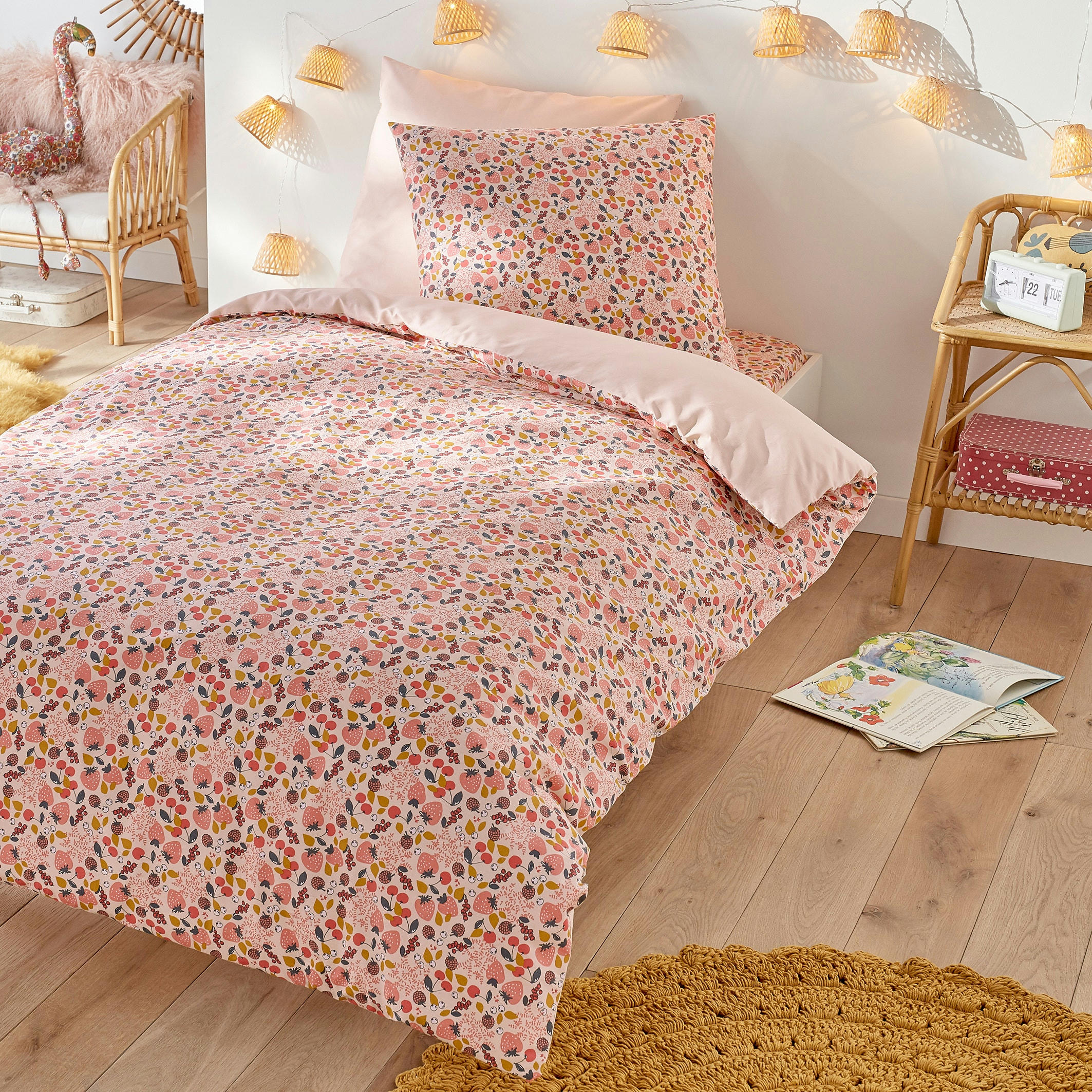 Housse de couette enfant, Fraise