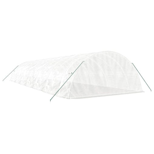 NNEVL Greenhouse with Steel Frame White 70 m&sup2; 14x5x2.3 m