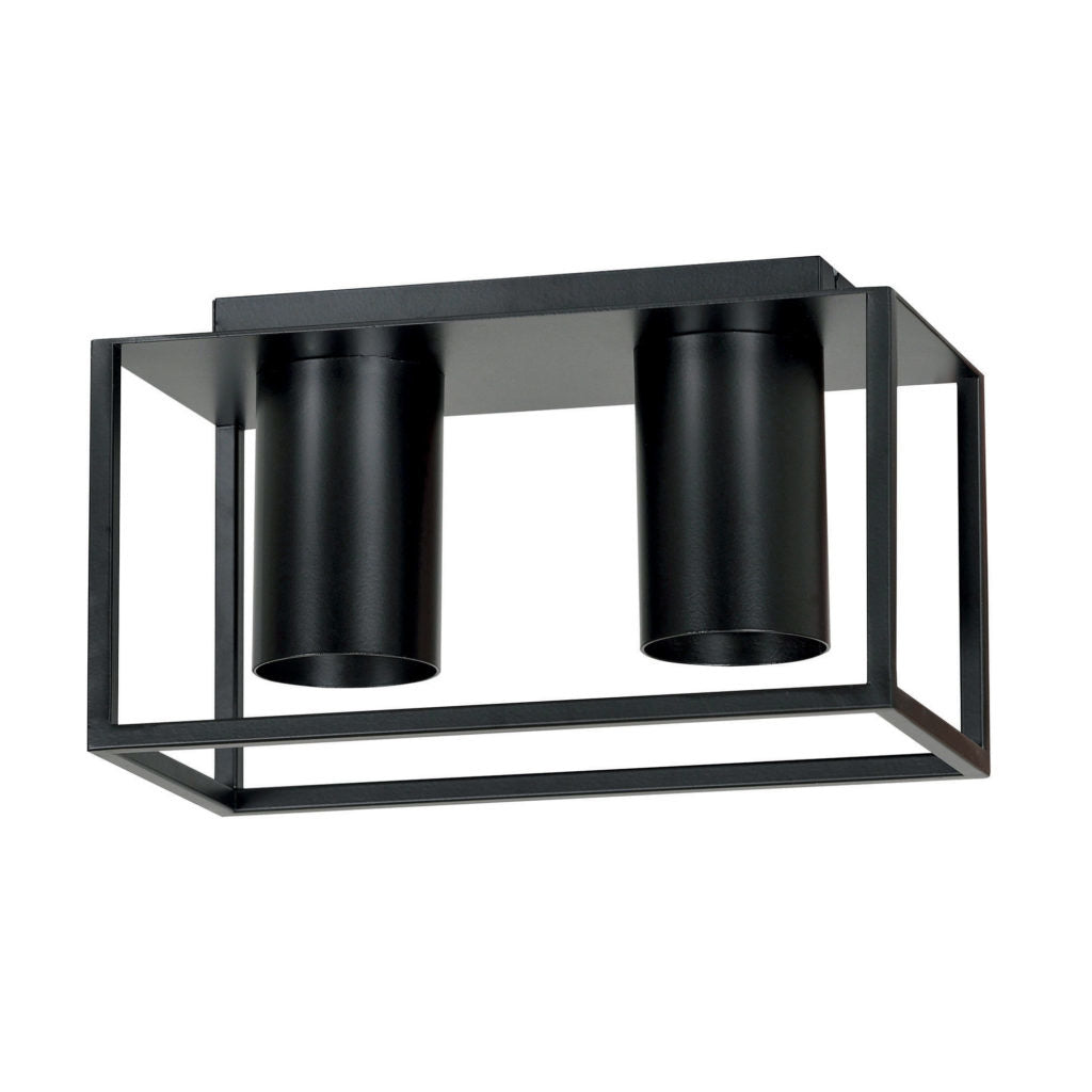 Emibig plafondlamp Tiper - 2 lichts - 26 x 15  cm - zwart