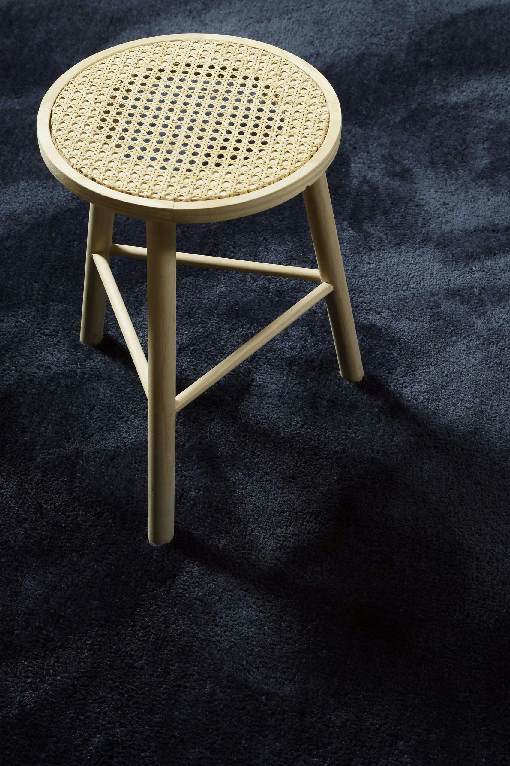 PISA - Tapis en microfibre dense bleu 80x150 cm