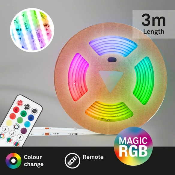 Leuchte, COB-LED RGB Band, weiß matt
