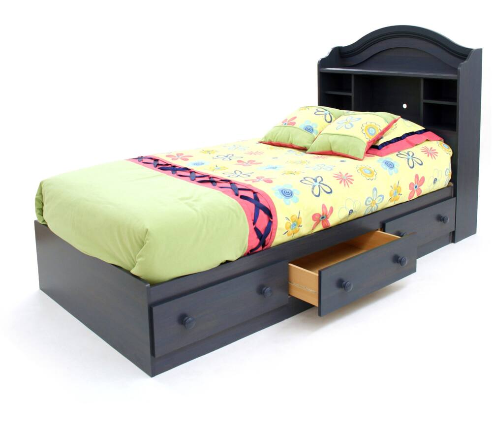 South Shore Summer Breeze Mates Kids 3-Drawer Platform Storage Bed, Twin/Single,