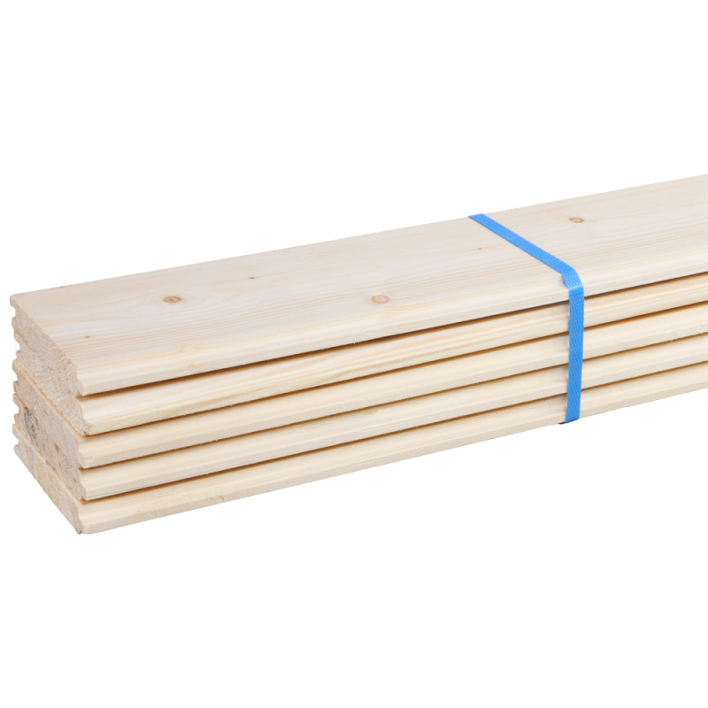 Plancher en sapin massif 270 x 8,8 x 1,7 cm 5 pièces