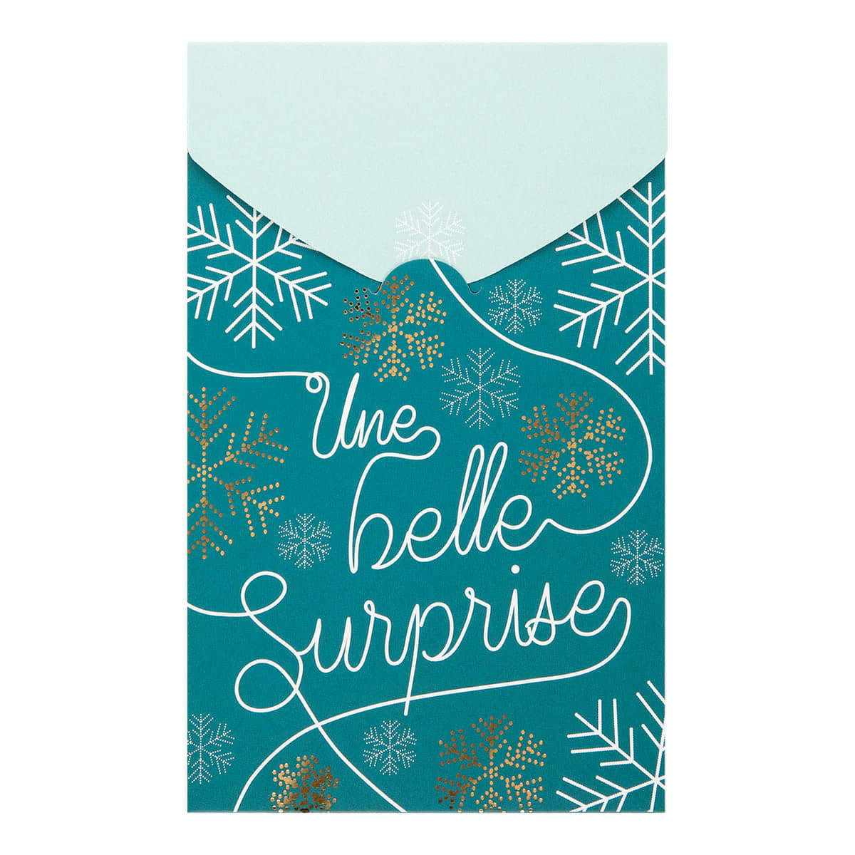 - Carte De Vœux Surprise Flocons