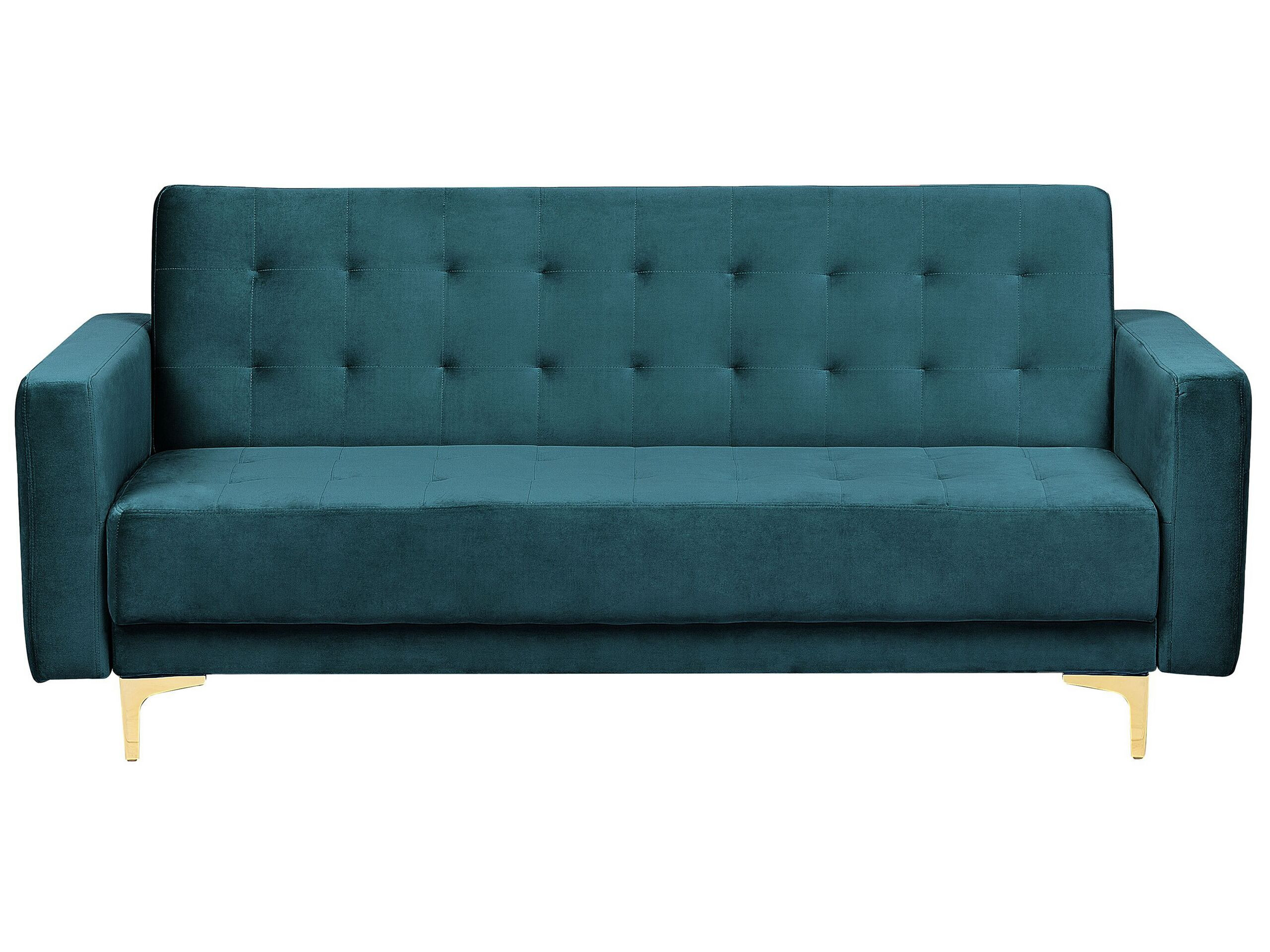 Sofa z funkcją spania kanapa zielona
