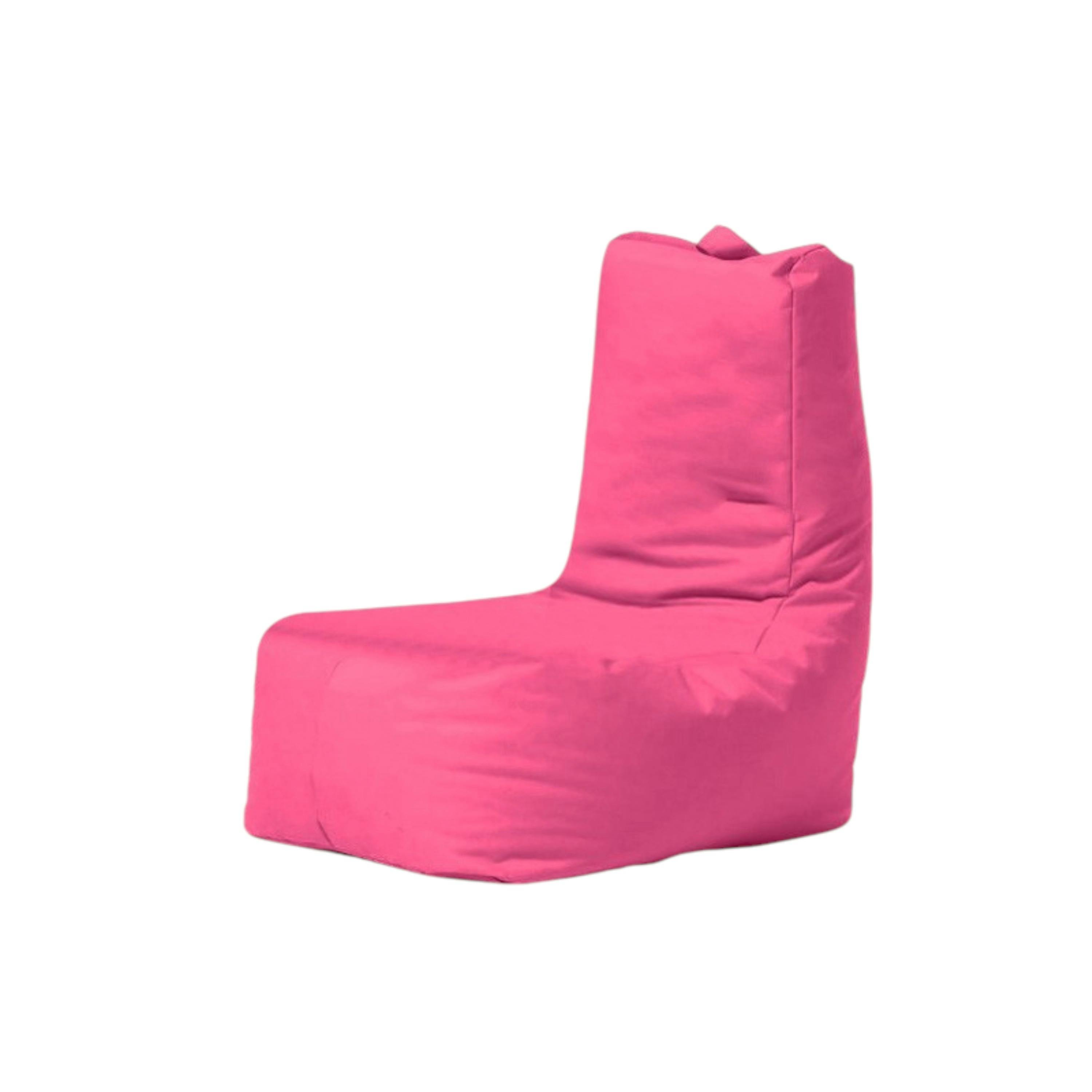 Pouf poire extérieur rose avec poches latérales ARTA
