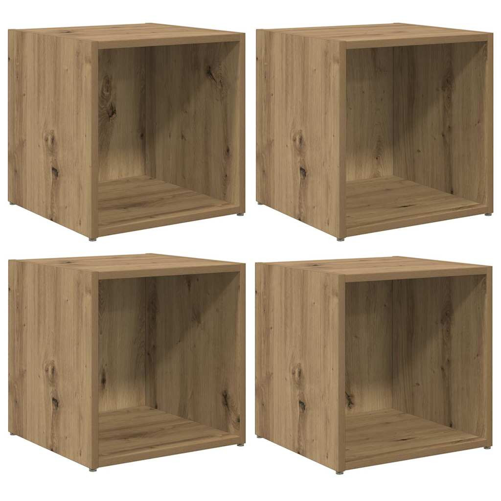 4x Szafka RTV Stolik Półka Szafka Pod Telewizor Do Salonu 37 x 35 x 37 cm